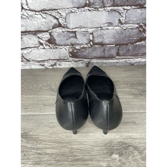 Coach Lacey Patchwork Black Leather Suede Pointed High Heels Women Sz 7B US/37EU - Picture 6 of 16